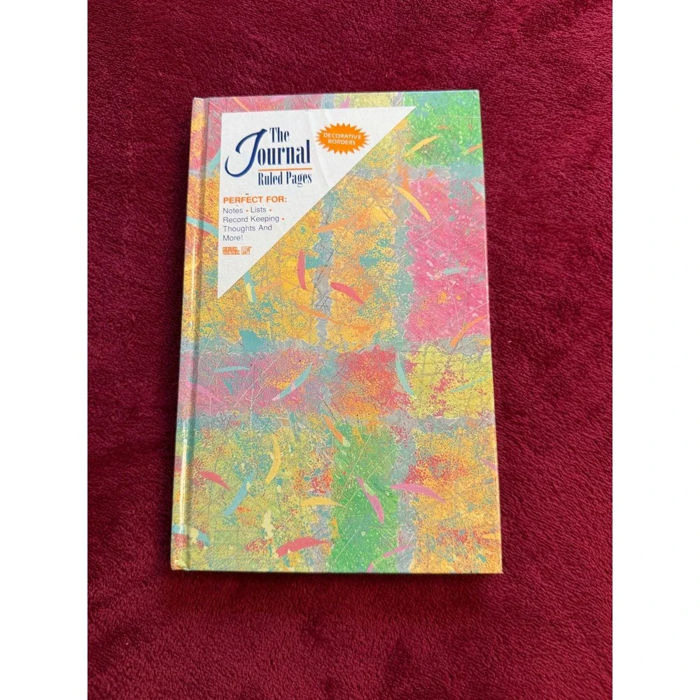 Vintage 1994 Keith Clark Hardcover Journal Ruled Pages Abstract 90s TL‎ 790-10